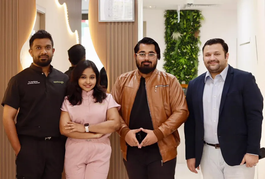 The UpStream Solutions team in the studio