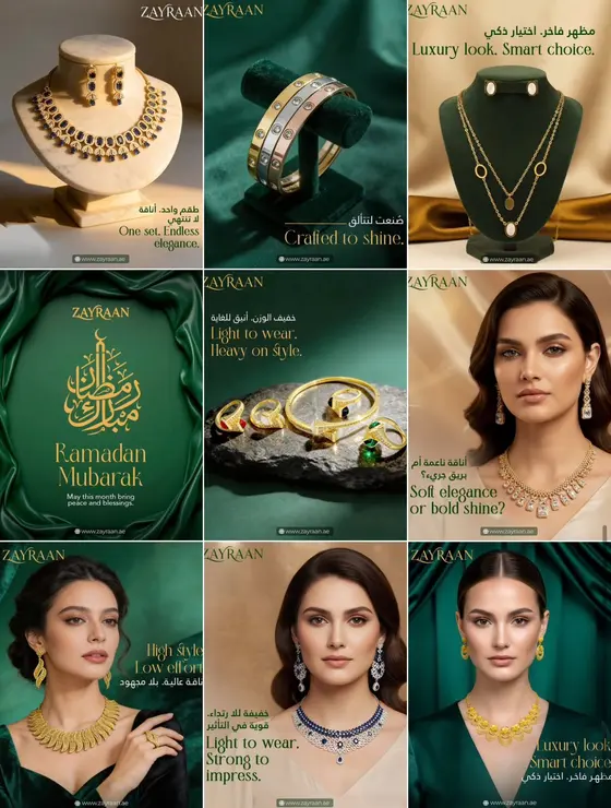 Jewellery social media design by UpStream