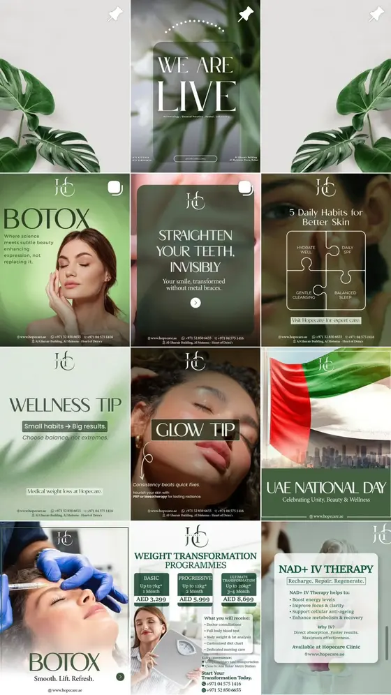 Spa & Wellness social media design by UpStream