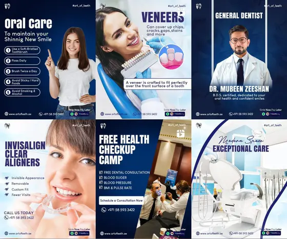 Dental & Oral Care social media design by UpStream