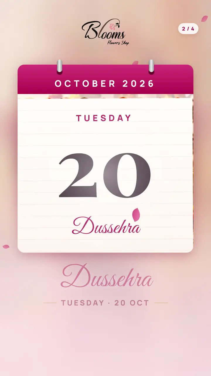 Florist, seasonal calendar reel